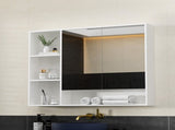 Cefito Bathroom Mirror Cabinet 100CM Vanity Medicine Wall Mounted Storage White BV-MC-10080-WH