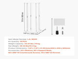 Wedding Flower Stand, 10PCS 80cm Column Flower Stand, Floral Stands with Acrylic Laminate, V952-HLHJLFT10J806TMWQ001V0