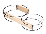 Round Shelf Firmly Welded Dual Use Strong Load Bearing Capacity Circle Metal Wood Wall Shelves for V1294-YM0714-3115210287811