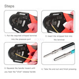BLACK1700X Deutsch DT Connector Kit Genuine Deutsch Crimp Tool Auto Marine V201-EBA0755BL8AU