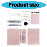 12Pcs Tunisian Crochet Hook with Cable 3.0mm-10mm Interchangeable Tunisian Knitting Needle for V1370-AZ4-12644