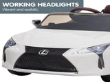 Kahuna Licensed Lexus LC 500 Kids Electric Ride On Car - White CAR-LEX-1618-WH
