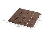 Marlow x10 Floor Tiles Plastic Decking Coffee SG1027-10-CF