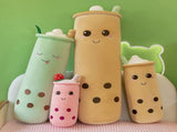Bubble Tea Plush Pillow Soft Plush Toy Skin-Friendly Pillow Multiple Sizes Cute - Yellow - Size 43in V1107-DSZ-12536-YEL-43IN