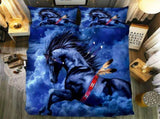 Blue Horse Vienna Gallery Quilt / Doona / Duvet Cover set V745-AQ043780E3