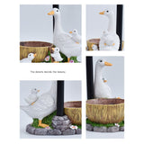 Creative Cute Duck Resin Flower Pot Solar Outdoor Light, Courtyard and Garden Decorative V1265-AU-LD-055