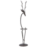 Deer Shape Wrought Iron Plant Stand Transparent Glass Hydroponic Plant Vase for Living RoomType A V1294-YM0710-3111210273511