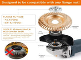 5PCS Angle Grinder Wood Carving Disc Set, Polishing Wheel Pad Sanding Disc for Wood, Stump Grinder V1107-146-91425