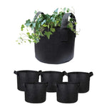 6 Pck 10 Gallon Fabric Flower Pots 38L Garden Planter Bags Black Felt Root Pouch V238-SUPDZ-39610063814736