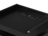 Levede Bedside Table USB Charger Outlet RGB Black NI1049-BK