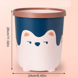 Trash Can Wastebasket Recycle Bin Cute Bear Pattern Large Capacity for Bathroom Bedroom Kitchen V1294-YM0716-3117220107213