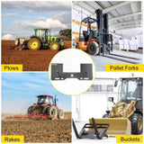 Universal Skid Steer Mount Plate 6.35mm Thick Skid Steer Plate Attachment1360.78kgWeight Capacity V952-FHZXAZBHS-CIRKGK3V0