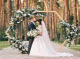 Gorgeous Wedding Arbor Wedding Backdrop Stand Wooden Arch f Garden Wedding Party V767-HQ-XJ124-V1