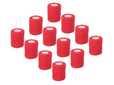 12Pcs Bandage Wrap Natural Latex Elastic Self Adhesive Wrap for Cows Dogs Horses 10cm Red V1294-YM0523-3111220104711