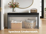 Artiss Console Table Hallway Sofa Entryway Entrance 120CM Black FURNI-N-CST-02-BK
