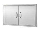 BBQ Access Door, 838x558 mm Double Outdoor Kitchen Door, Stainless Steel Flush Mount Door, Wall V952-SMMBSCJMYS33QVDXTV0