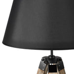 LARGE TRIPOD FLOOR LAMP Linen Shade Modern Light Retro Vintage Wooden V563-BR-75006