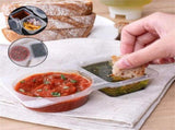 40 Sets Double Compartment Condiment Containers with Lids, 2025 New Disposable Portion Cups Reusable V1366-AZ2-W-13144