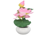 LED Flower Table Lamp Plastic 3 Head Artificial Flower Night Light with Ceramic Vase for Home Living V1294-YM0901-3119240092511