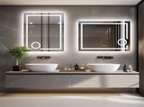 600x800mm LED Bathroom Mirror Anti-fog Illuminated Shatterproof V178-66714