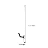 Heavy Duty Roof Leaf Cleaner with Extendable Handle and Detachable Gutter Scoop for Efficient V1369-AZ3-W-18752