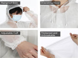 20 Pcs Rain Poncho Adults Reusable Raincoats Emergency with Drawstring and Hood EVA Rain Jacket V1258-DP02-C-2209