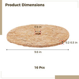16PCS Coconut Fiber Mulch Rings, 9.8" Round Mulch Mats, Coco Coir Tree Protector Mats for Potted V1369-AZ3-W-08829