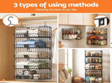 Artiss 5 Tier Stackable Closet Organizers and Storage Closet Hanging Storage Organizer Shelves WOS-A-STEEL-5T