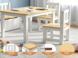 Keezi 2 in 1 Kids Table and Chair Set, Activity Table with Storage Bench and 2 Chairs for Reading, KTC-G-BC-NT