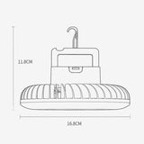 2X Portable Camping Fan with LED USB Rechargeable Battery Operated Fan for Tent Car Emergency V1308-DSZKI-1075