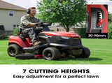 BAUMR-AG 38" Ride On Mower Lawn Tractor, Side Discharge or Mulch, Electric Start, 14hp 452cc, V219-MOWRIDBMP38SA