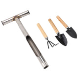 Soil Sample Probe Stainless Steel T Handle Soil Test Kits with 4 Reusable Sample Bags 3 Garden Tools V1294-YM0901-3111240068911