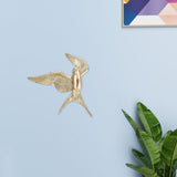 Golden Resin Bird Wall Sculpture Realistic 3D Hanging Pendant Home Decor V1192-AZ-W-27619