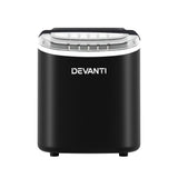 Devanti 12kg Ice Maker Machine w/Self Cleaning Black IM-ZB12H-BK