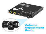 AY107 Digital to Analog Optical Fiber Analog Audio Decoder USB Sound Card Digital Audio V1263-JX-6787