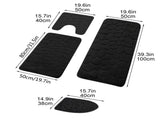 Kdkad Bathroom Rugs Sets 4 Piece, Non Slip Memory Foam Bathroom Rugs, Machine Wash Bathroom Mat Set, V1189-WXFWAL-20260326-01928