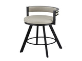 Artiss Bar Stool Swivel Kitchen Chair Metal PU Leather Counter Beige BA-TW-W0098-BG