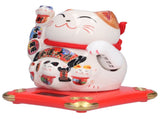 Ceramic Wealth Welcoming Cat Ornament Desktop Fortune Cat Craft for Home Shop Store Business V1294-YM0523-3115210229913