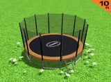 Kahuna Blizzard 10 ft Trampoline with Net - Orange TRA-BLZ-10-OR