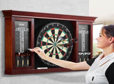 Dartboard and Cabinet Set, Ready-to-Play Bundle Official Size Dartboard Cabinet Set, Steel Tip Dart V952-MJTZZXBFHJK0P1LMJV0
