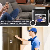 Door Viewer Peephole, Battery Operated Door Viewer, 145 Degree Wide Angle HD Security Apartment for V1237-ZY-715-165
