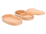 Wooden Bento Box Simple Style Portble Lunch Box Food Storage Organizer for Student Worker V1294-YM0901-3118210118411