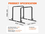 Dips, 200 kg Capacity, Heave Duty Dip Stand Station with Adjustable Height, Fitness Workout Dip V952-YJPXSG45YCDLNQ924V0