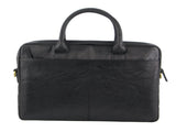 Pierre Cardin Leather Multi-Handle 15" Laptop Computer Bag - Black V563-PC-3591-BLK
