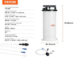 Fluid Extractor, 6.5 Liters Capacity, Manual Hand-Operated Oil Changer Vacuum Fluid Extractor with V952-SDCYQ7LSD6128GIHSV0