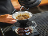 Stainless Steel Pour Over Coffee Dripper Cone Filter with Anti Scald Handle for Hand Brew Coffee, V1189-LC-RY-00221