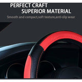Car Steering Wheel Covers Wrap Microfiber Soft Anti-Slip Auto Steering Wheel Cover Protector V1188-MS-227-1662