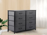 Levede Storage Cabinet Tower Chest Dark Grey CH1049-DG