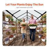 VEVOR Polycarbonate Greenhouse 8 x 14 Ft Outdoor Walk-in Greenhouse for Garden V952-JTSZWSL8W14FB0RRXV0