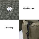 Bike Bag Bicycle Bike Saddle Rear Rack Bag for Grocery Shopping Cycling Trip Military green V1370-AZ4-04004